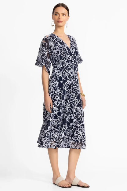 Johnny Was EYELET BLOOM DRESS
