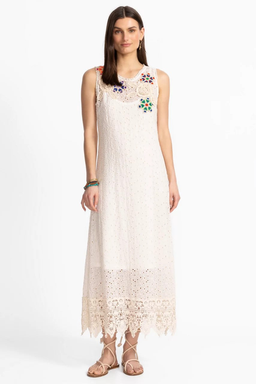 Johnny Was NYDIA APPLIQUE DRESS
