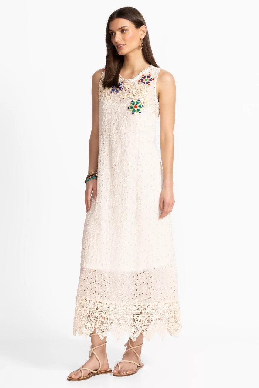 Johnny Was NYDIA APPLIQUE DRESS