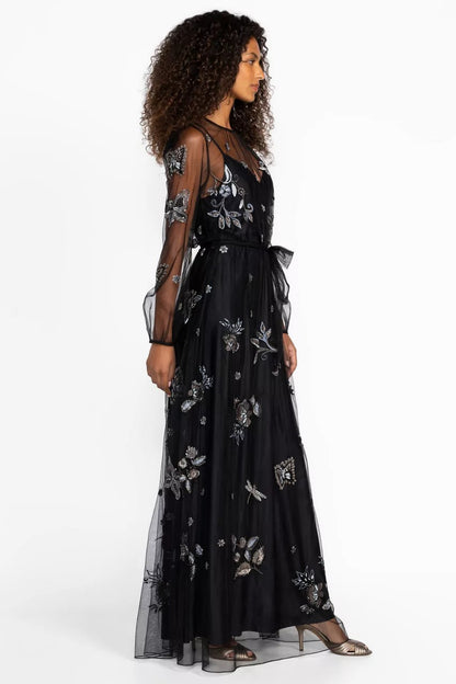 Johnny Was SPELLBOUND BLACK DRESS