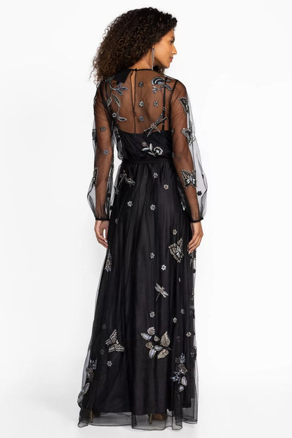 Johnny Was SPELLBOUND BLACK DRESS