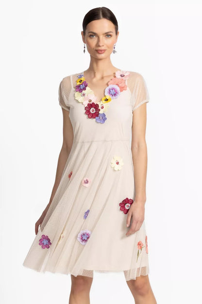 Johnny Was MARSHA DOT MESH DRESS