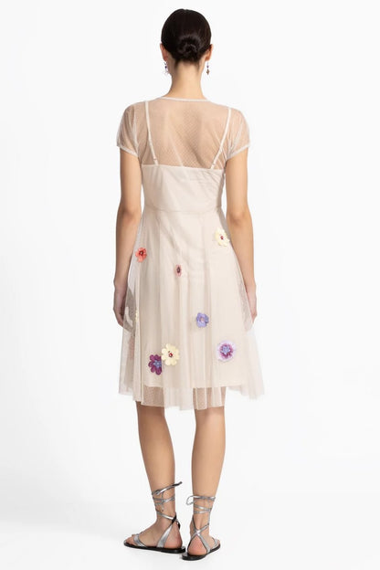 Johnny Was MARSHA DOT MESH DRESS