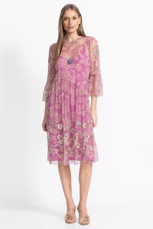 Johnny Was MAZZY ARCHING RUFFLES DRESS