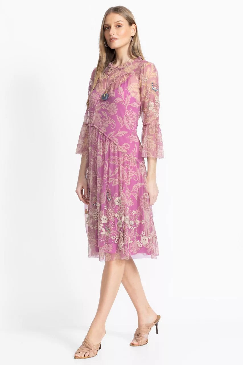 Johnny Was MAZZY ARCHING RUFFLES DRESS
