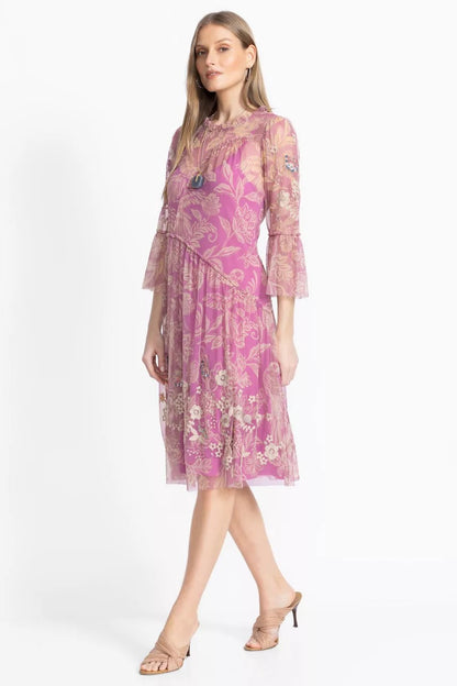 Johnny Was MAZZY ARCHING RUFFLES DRESS