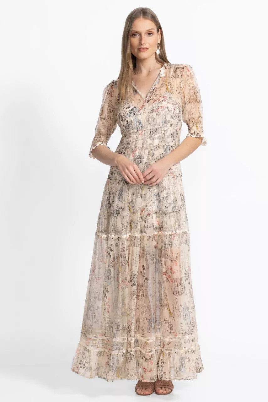 Johnny Was JULIA TIERED MAXI DRESS