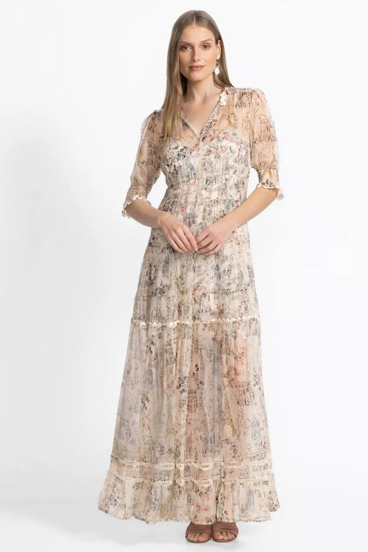 Johnny Was JULIA TIERED MAXI DRESS