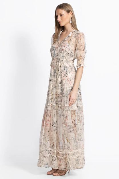 Johnny Was JULIA TIERED MAXI DRESS