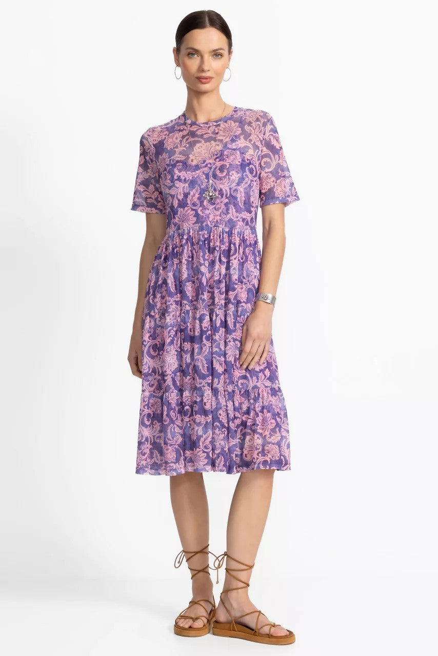 Johnny Was FLORENTINA MESH TIERED DRESS