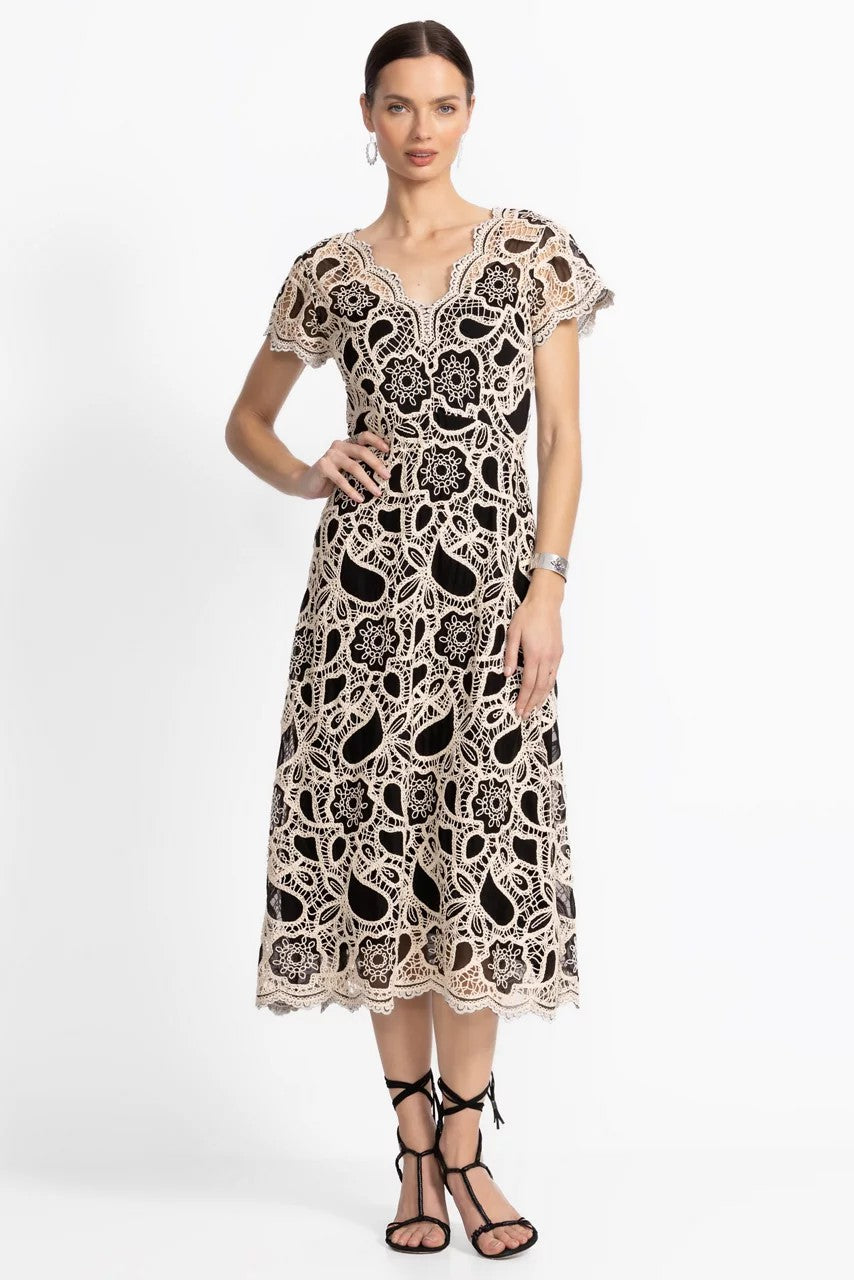 Johnny Was ADALINE SCALLOPED DRESS
