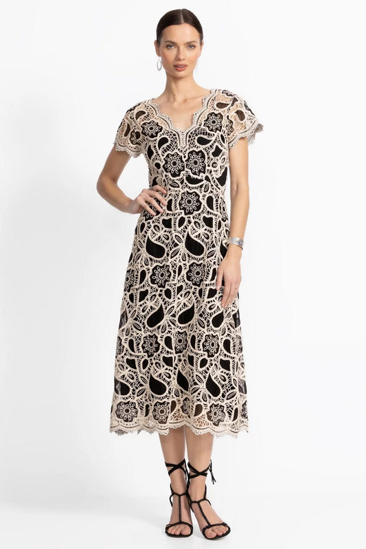 Johnny Was ADALINE SCALLOPED DRESS