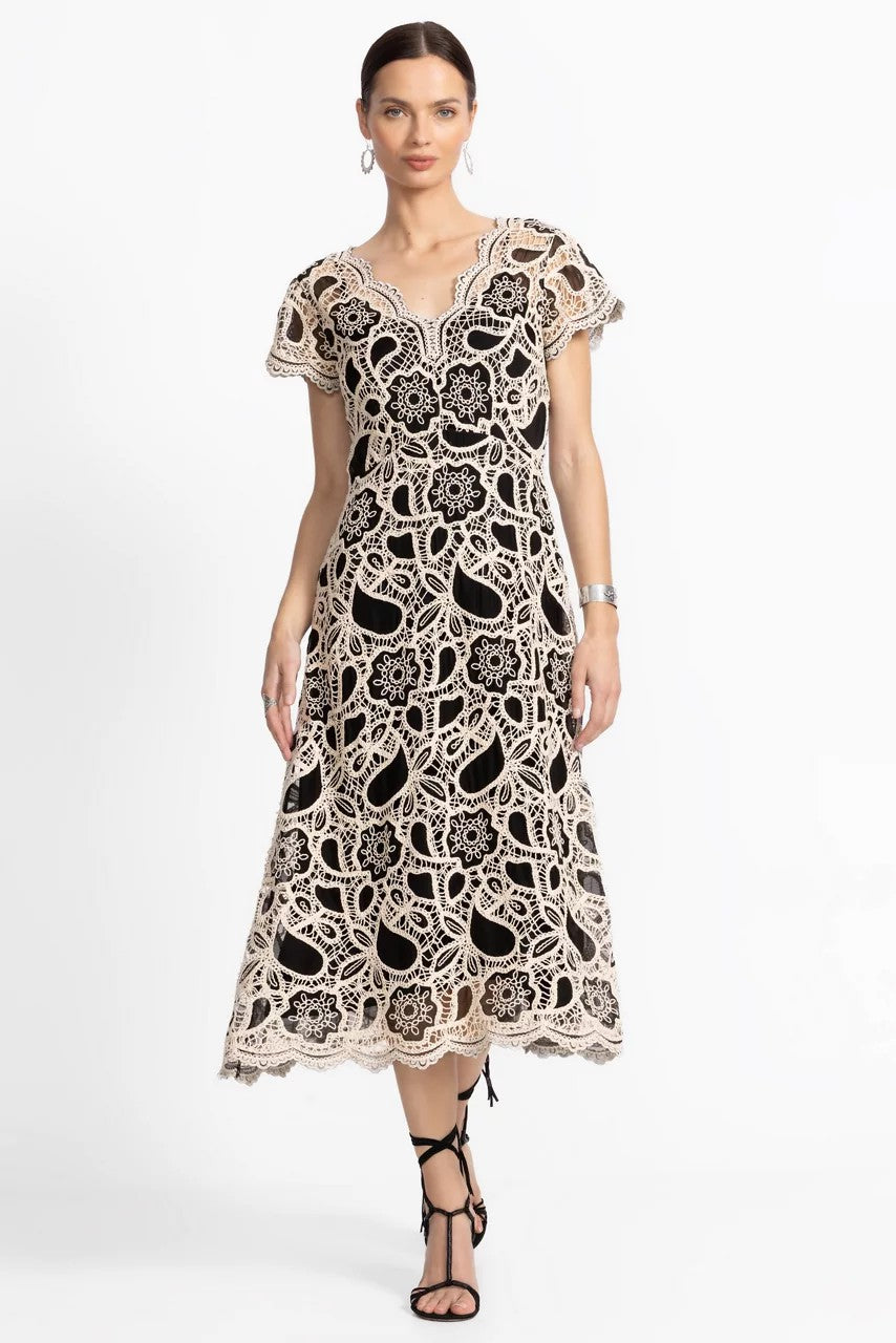 Johnny Was ADALINE SCALLOPED DRESS