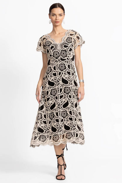 Johnny Was ADALINE SCALLOPED DRESS
