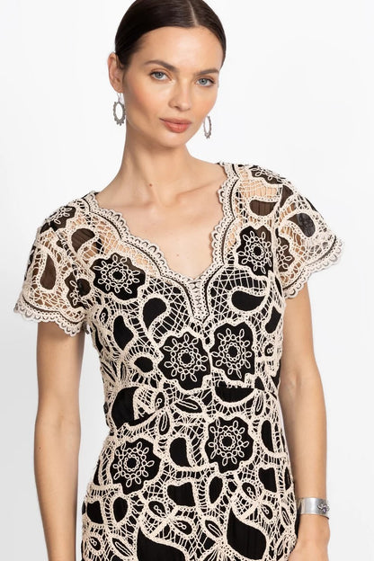 Johnny Was ADALINE SCALLOPED DRESS