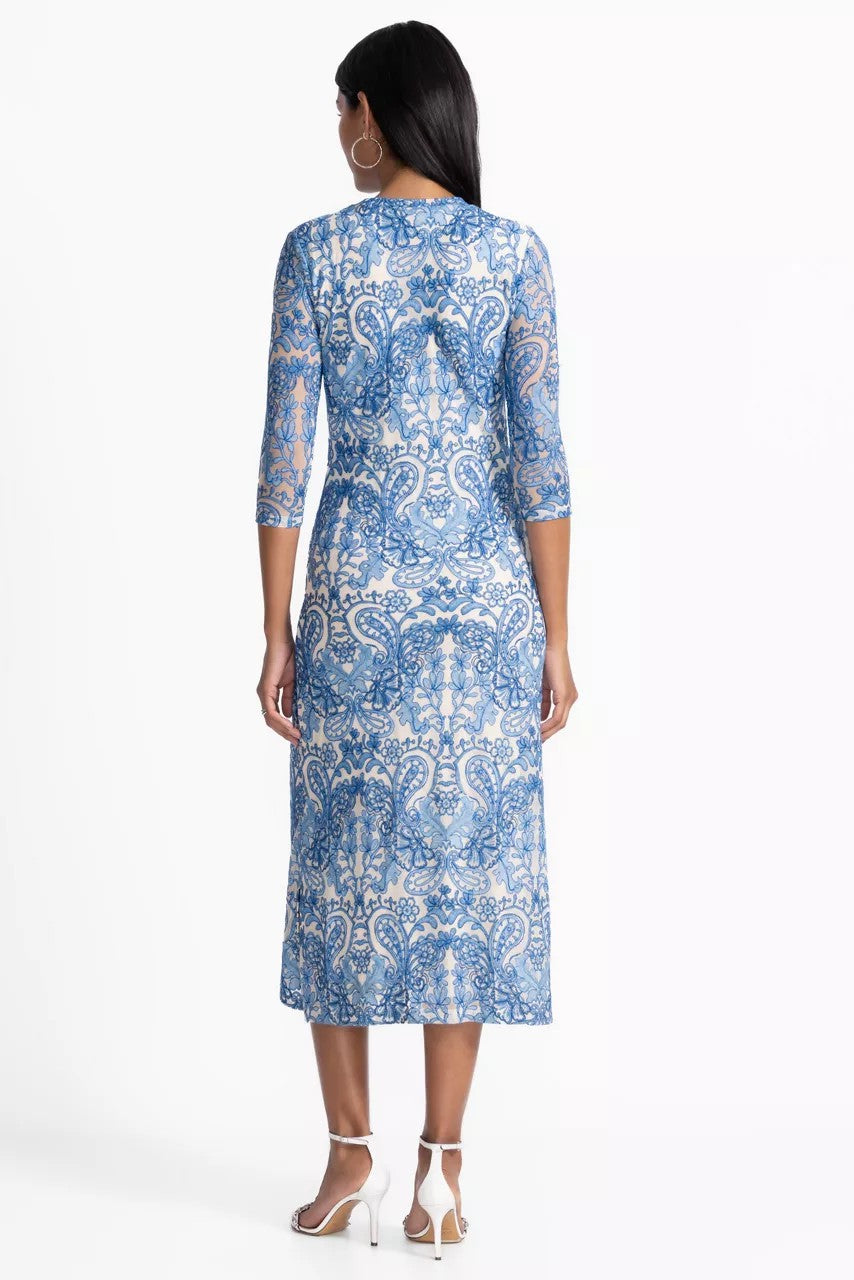 Johnny Was WYNIFRED MESH MIDI DRESS