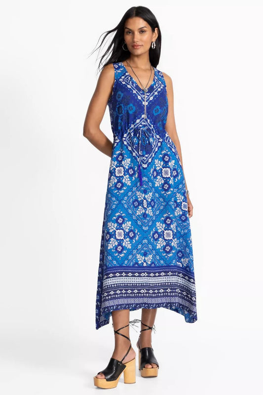Johnny Was DRAWSTRING TANK DRESS