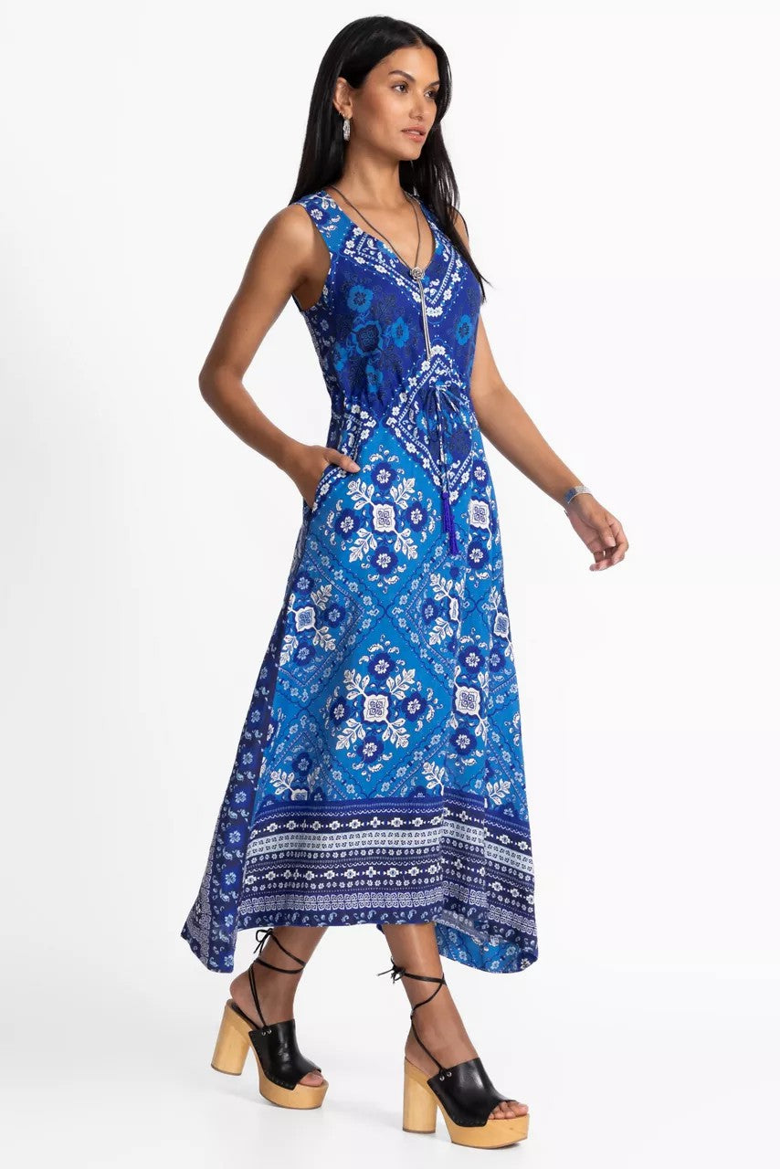 Johnny Was DRAWSTRING TANK DRESS