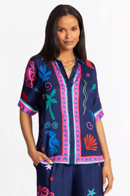 Johnny Was FERNANDA BUTTON DOWN SHIRT