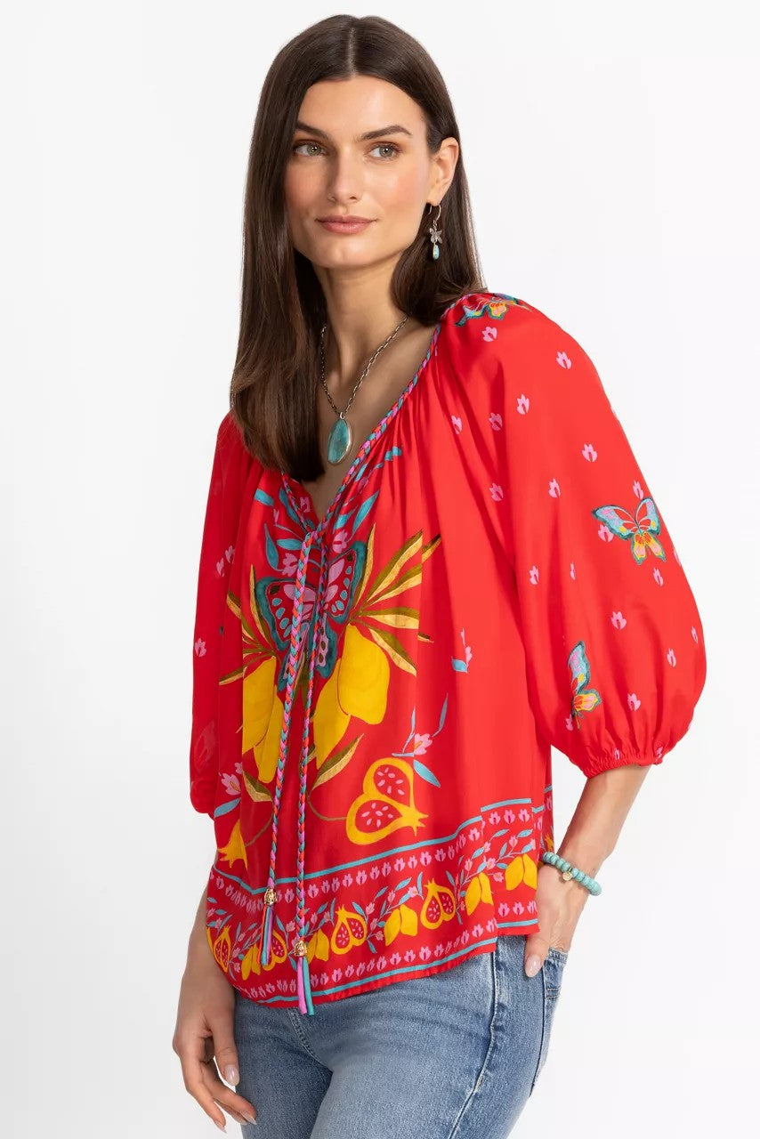 Johnny Was MONACO PEASANT BLOUSE