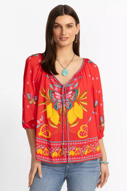 Johnny Was MONACO PEASANT BLOUSE