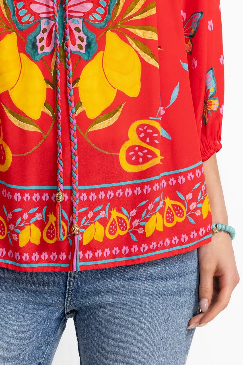 Johnny Was MONACO PEASANT BLOUSE