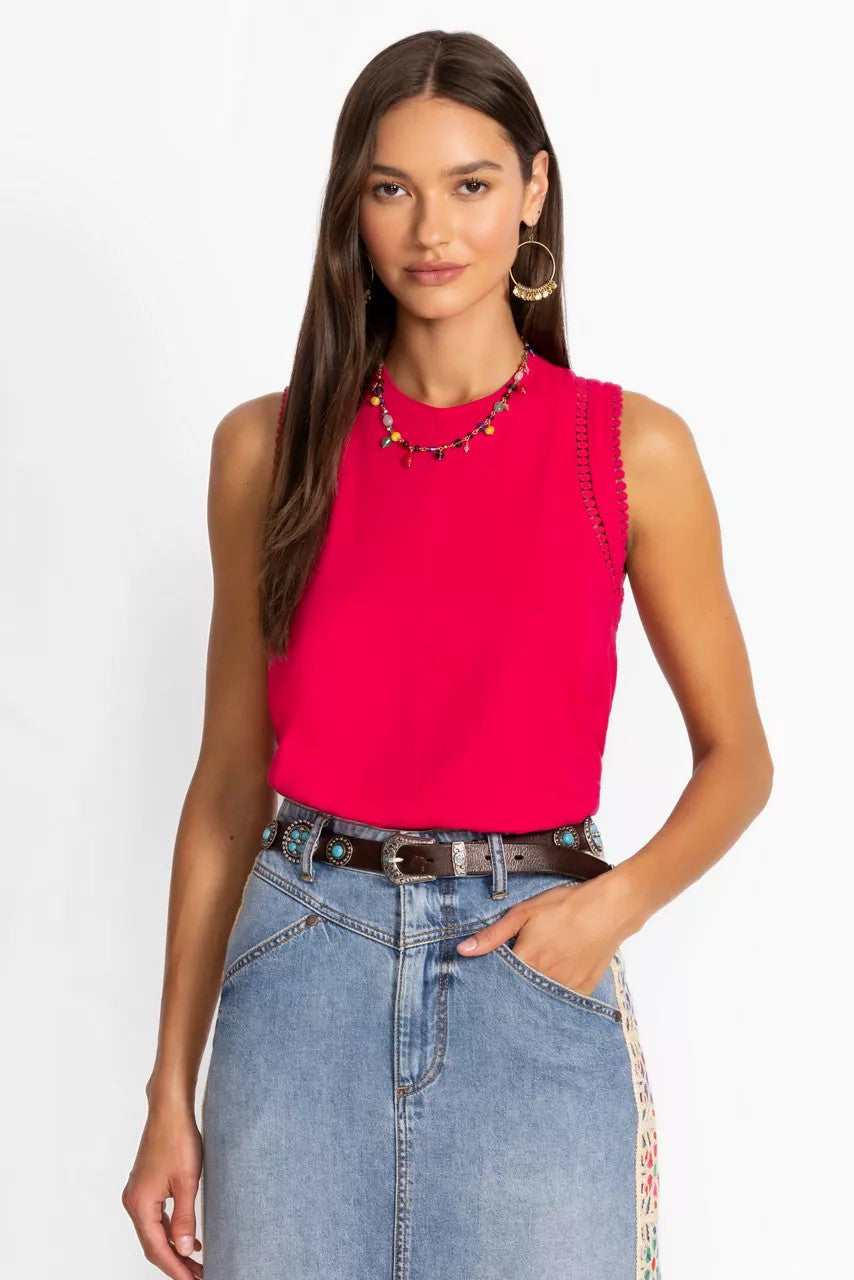 Johnny Was CROCHET CREW NECK TANK