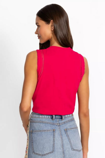 Johnny Was CROCHET CREW NECK TANK