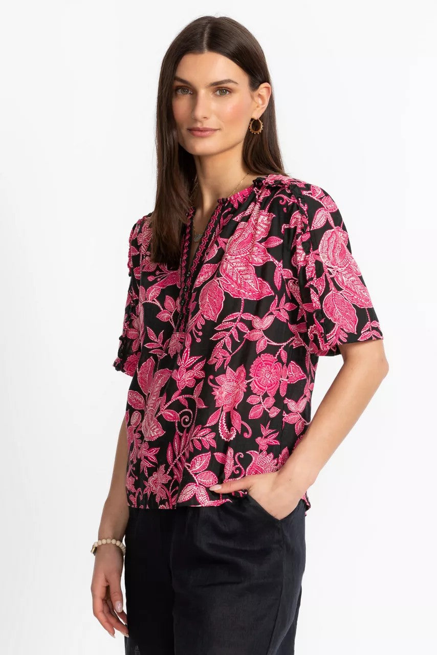 Johnny Was RUFFLE SEAM TOP