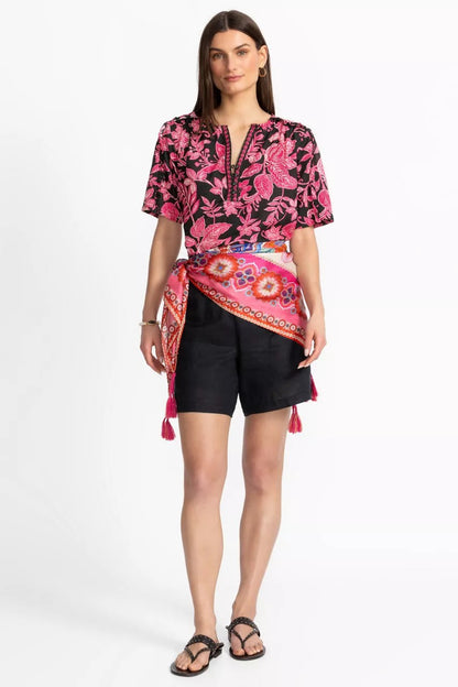 Johnny Was RUFFLE SEAM TOP