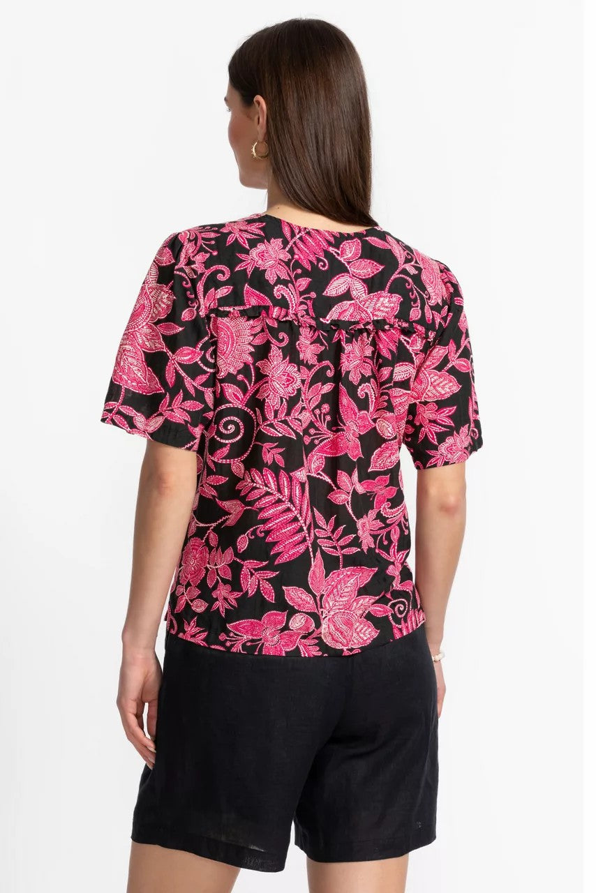 Johnny Was RUFFLE SEAM TOP