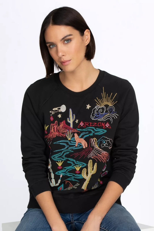 Johnny Was Arizona Raglan Sweatshirt
