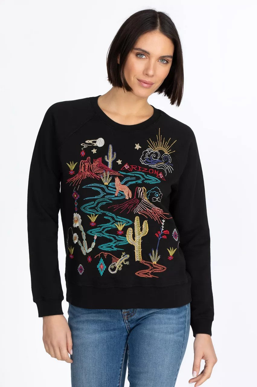 Johnny Was Arizona Raglan Sweatshirt