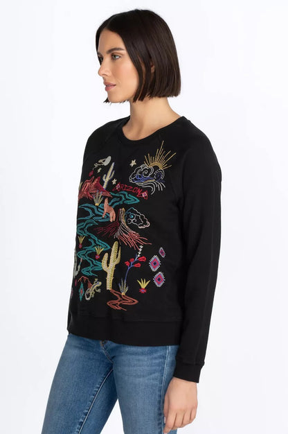 Johnny Was Arizona Raglan Sweatshirt