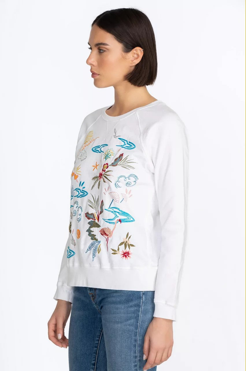 Johnny Was Florida Raglan Sweatshirt