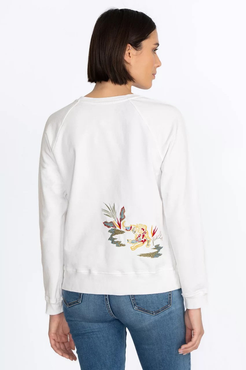Johnny Was Florida Raglan Sweatshirt