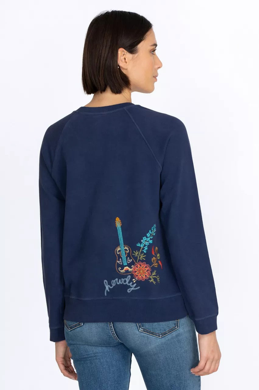 Johnny Was Texas Raglan Sweatshirt
