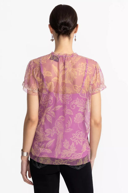 Johnny Was MAZZY RUFFLE NECK BLOUSE
