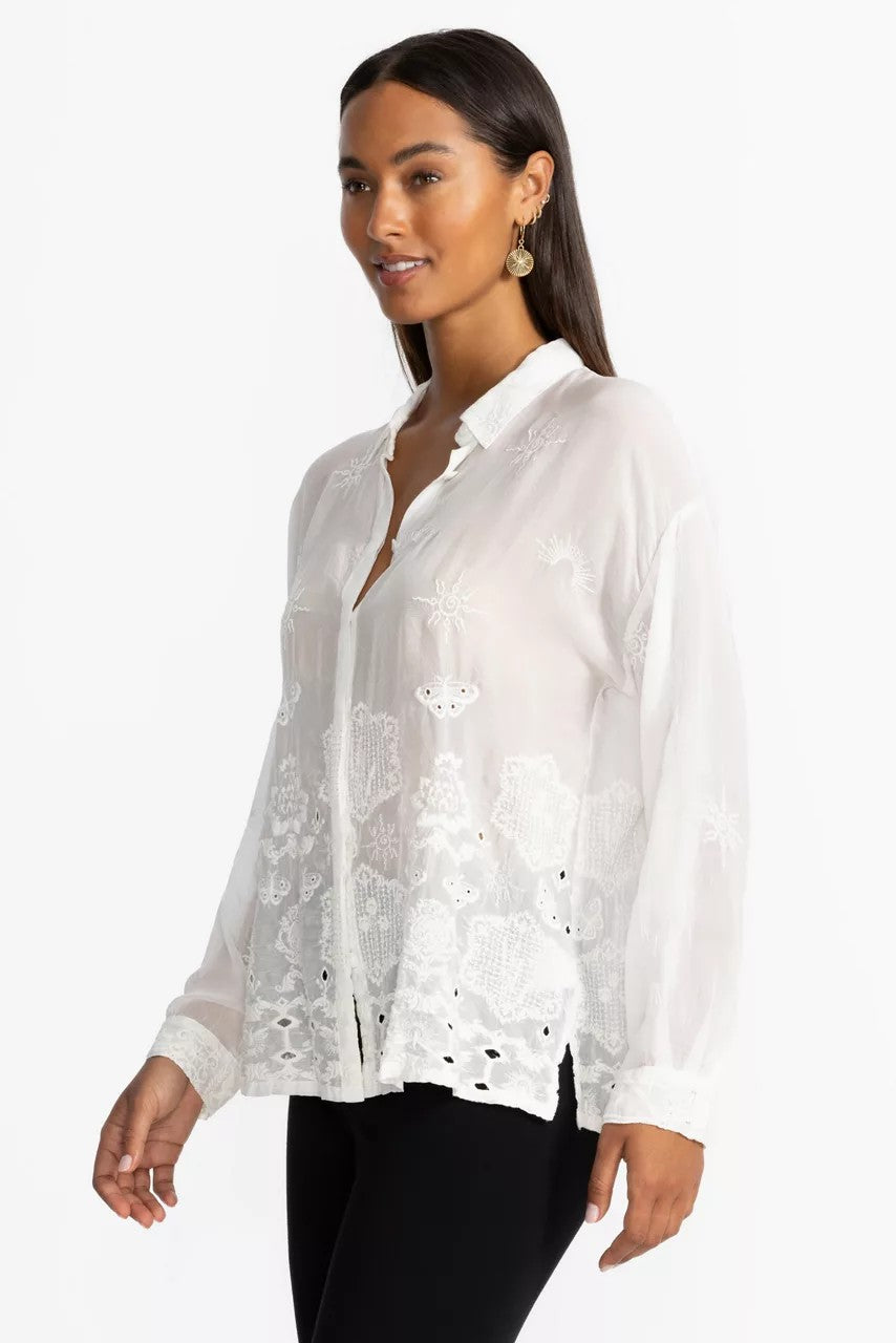Johnny Was SLIM AUDREY BUTTON DOWN