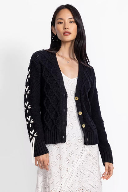 Johnny Was THE ANESSA BOW CARDIGAN