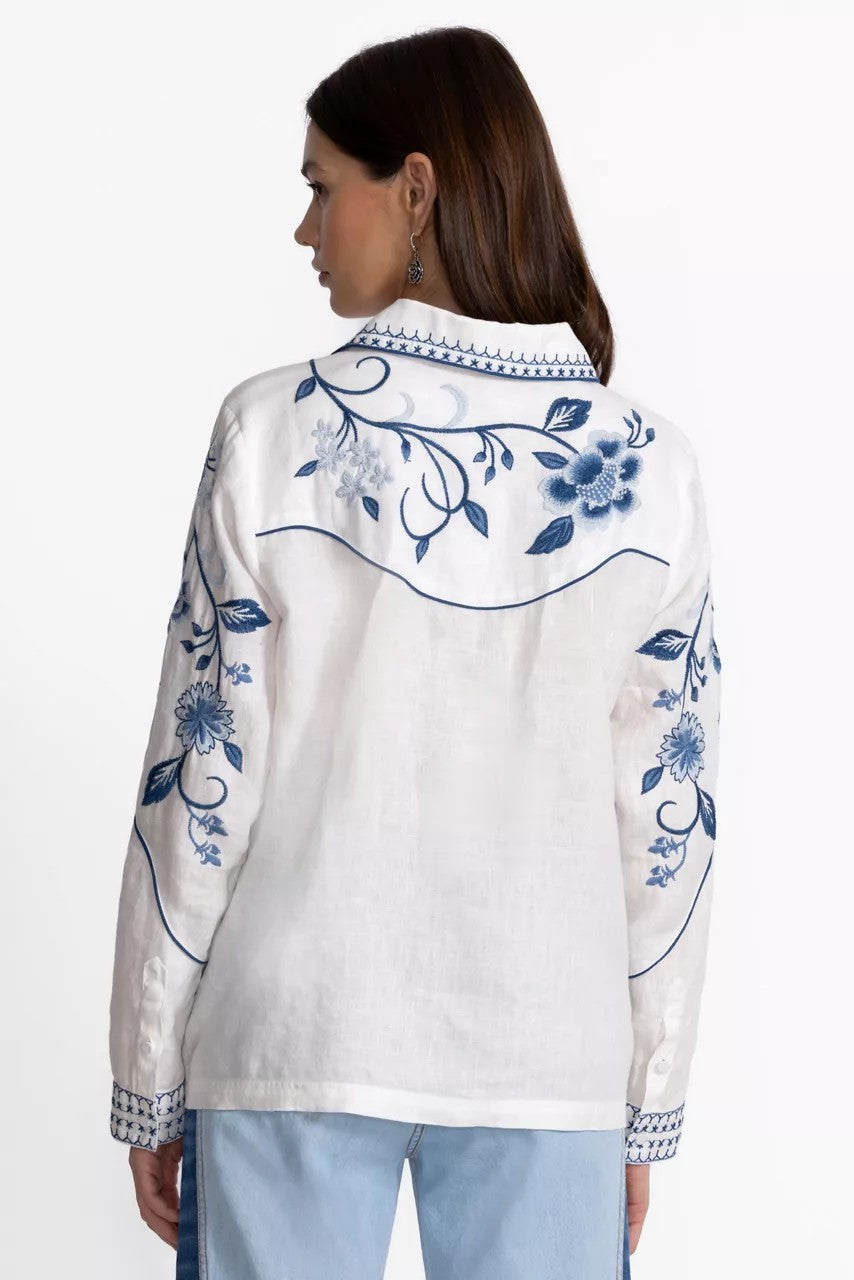 Johnny Was WESTERN LINEN JACKET