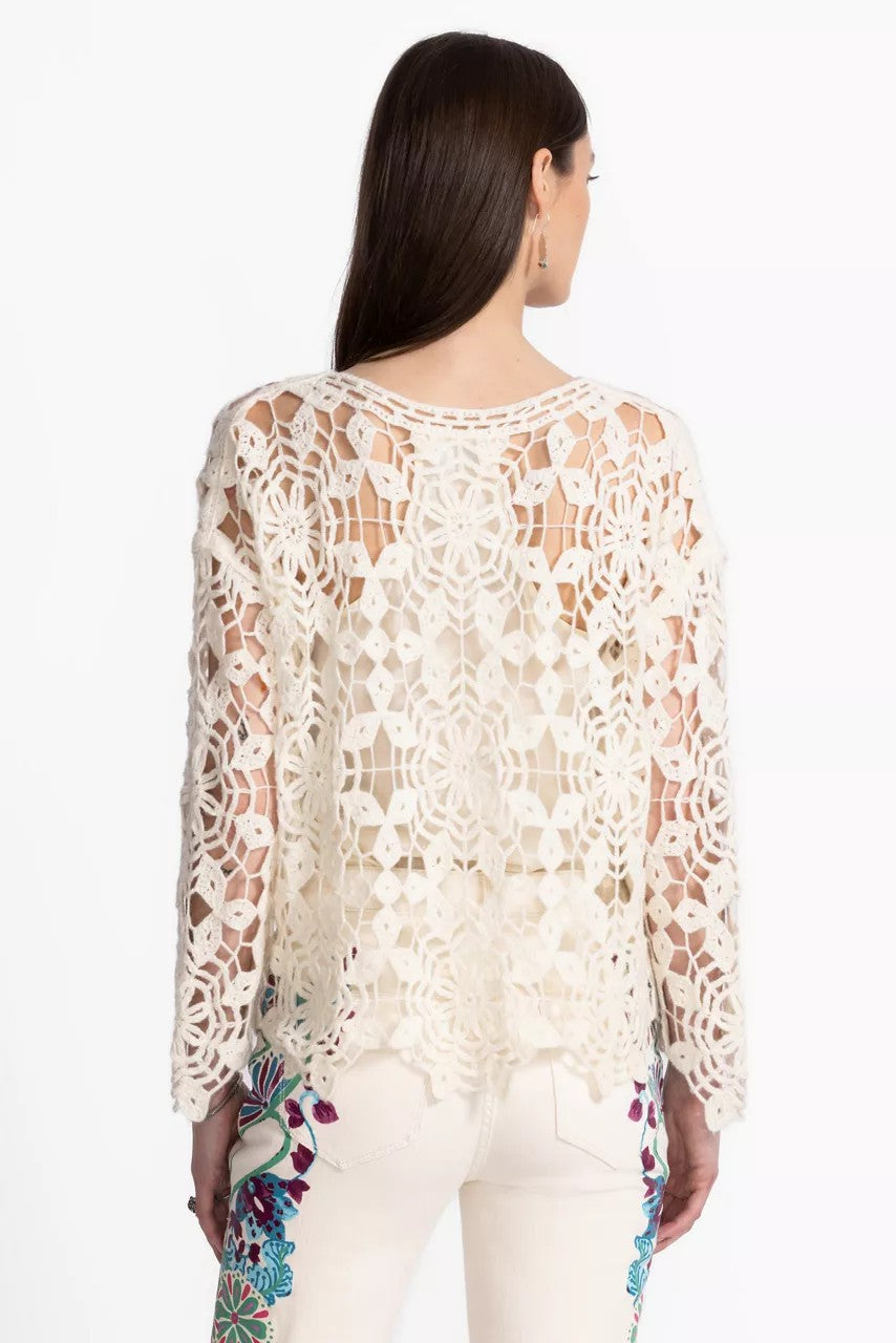 Johnny Was THE PICADO CROCHET PULLOVER