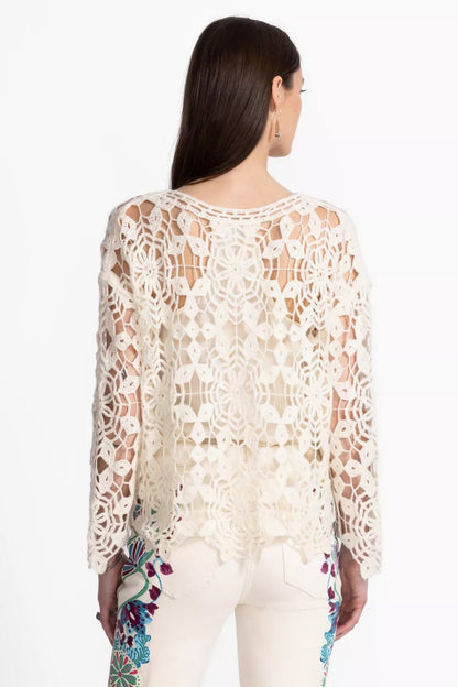 Johnny Was THE PICADO CROCHET PULLOVER