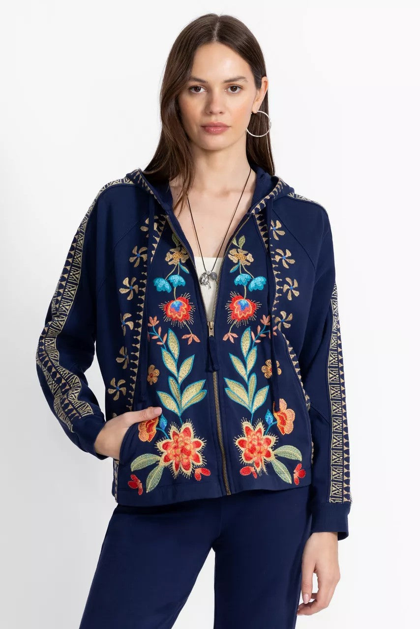 Johnny Was DOLMAN SEAMED SWEATSHIRT