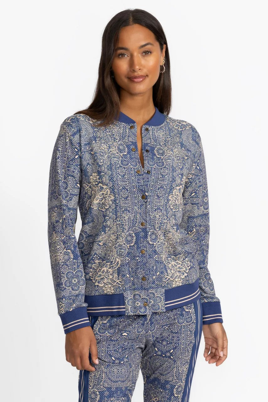Johnny Was FRENCH TERRY BOMBER JACKET
