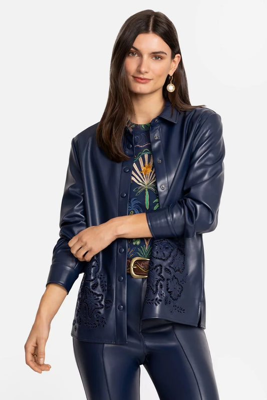 Johnny Was IMANI VEGAN LEATHER SHACKET