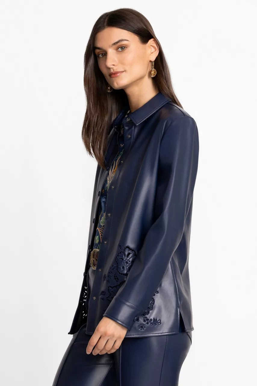 Johnny Was IMANI VEGAN LEATHER SHACKET