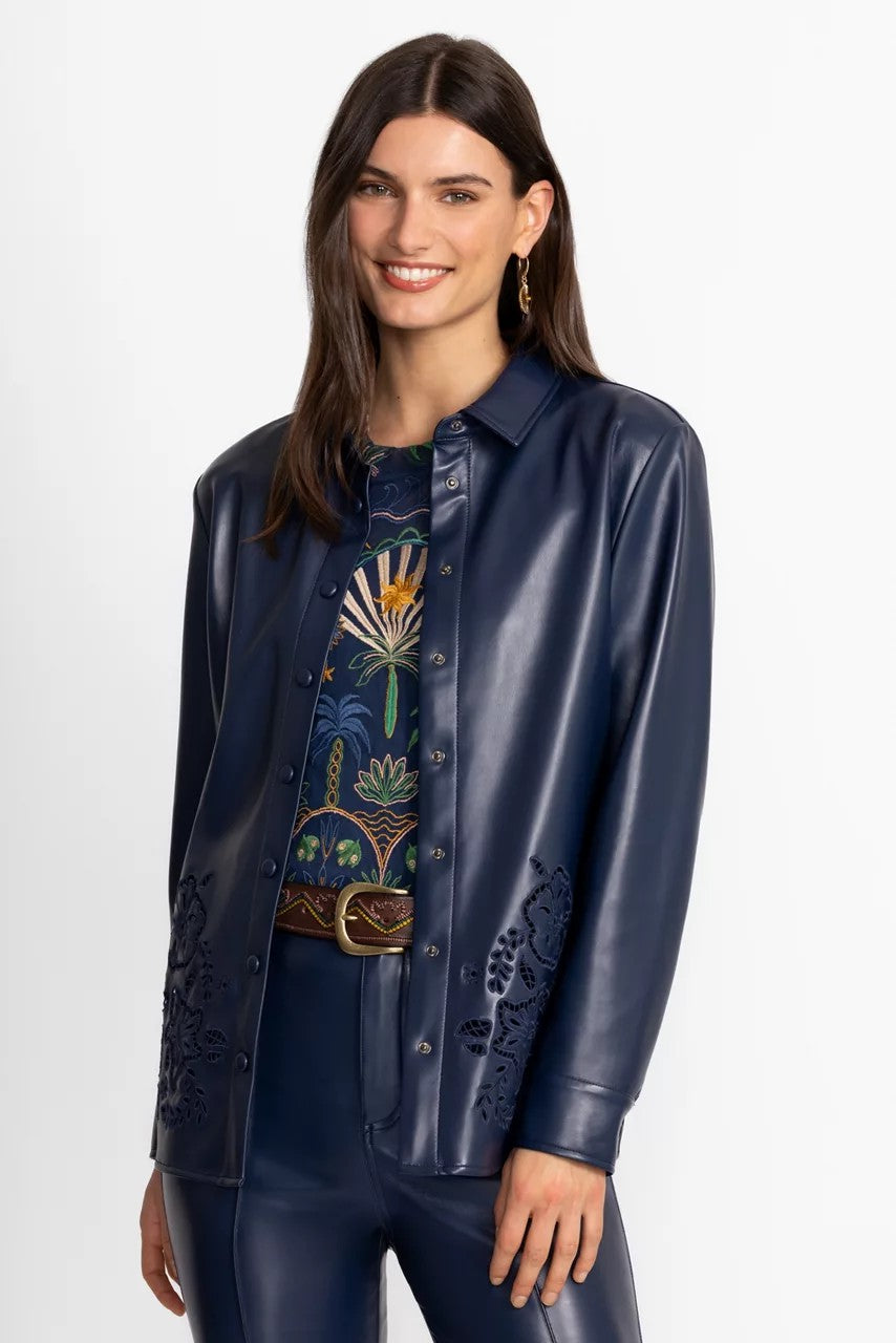Johnny Was IMANI VEGAN LEATHER SHACKET