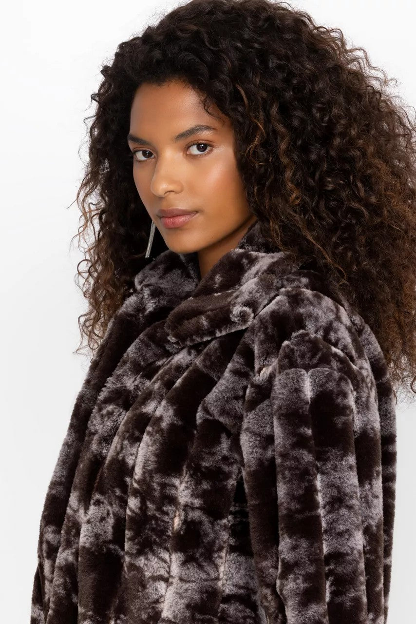 Johnny Was CROPPED FAUX FUR JACKET