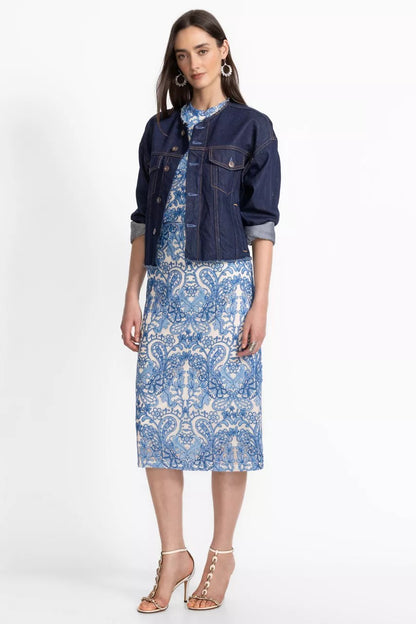 Johnny Was LIZANDREA MESH MIDI SKIRT